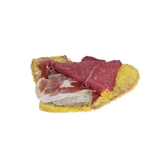 Cachopo de jamón y queso valdeón asturiano