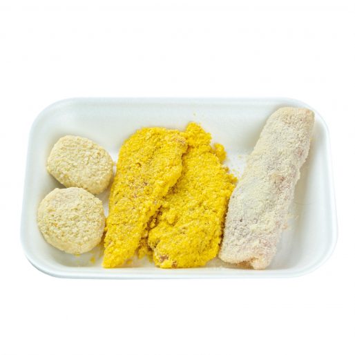 flamenquín, solomillo pollo rebozado y nuggets