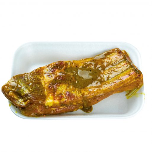 Costilla de cerdo al ajillo