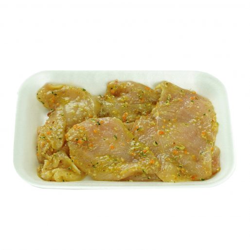 Pechuga de pollo marinada de verduras